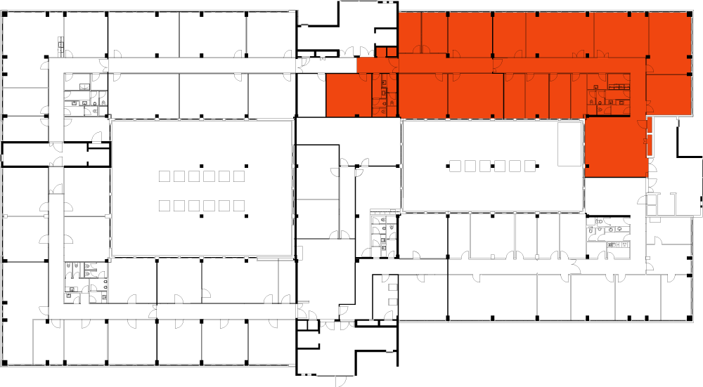 1. Obergeschoss  / Eingang A2 / 565 m²